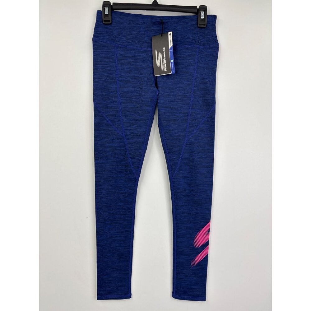 Skechers Womens Performance Active Wear Legging Blue Small NEW